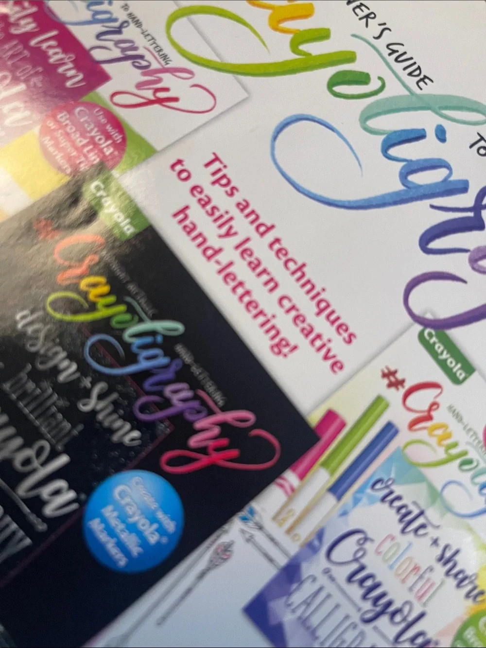 Crayola branded calligraphy